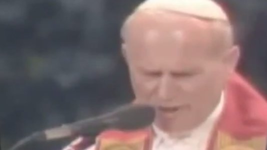 Transmisión de la vista a Chile del Papa Juan Pablo II